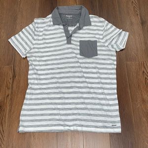Express gray striped t-shirt